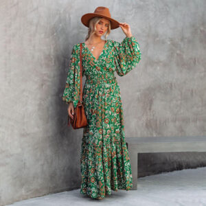 Printed Prestige Long Dress