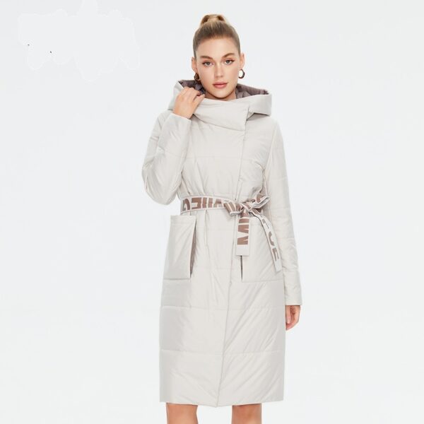 Long Hooded Quilted Coat